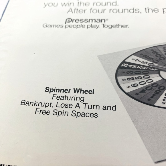 Pressman Wheel of Fortune TV Show Board Game 2nd Edition 1986 - Picture 10 of 11